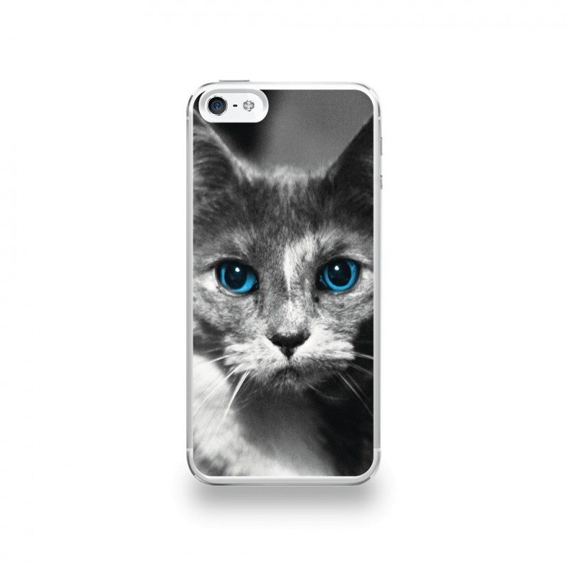 coque iphone 5 chat silicone