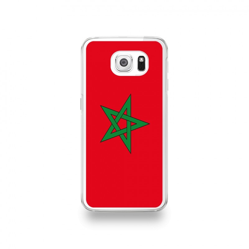 coque samsung s6 edge drapeau du maroc
