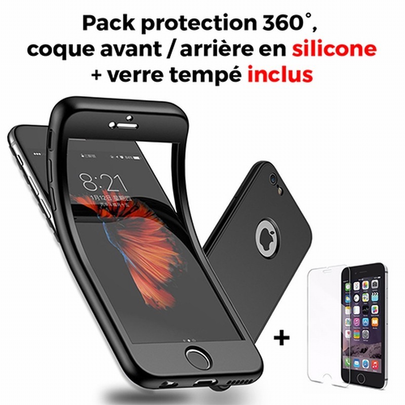 coque silicone verre trempe iphone 7
