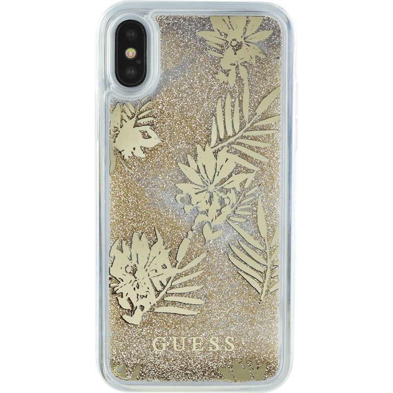 coque iphone xr paillette fleur