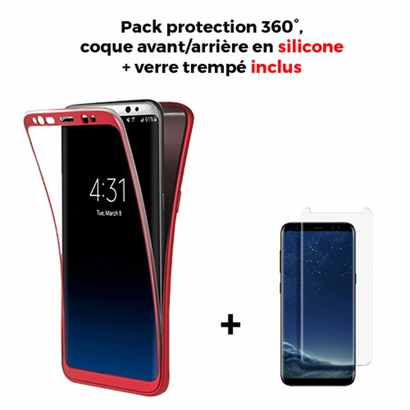 coque samsung s9 silicone rouge