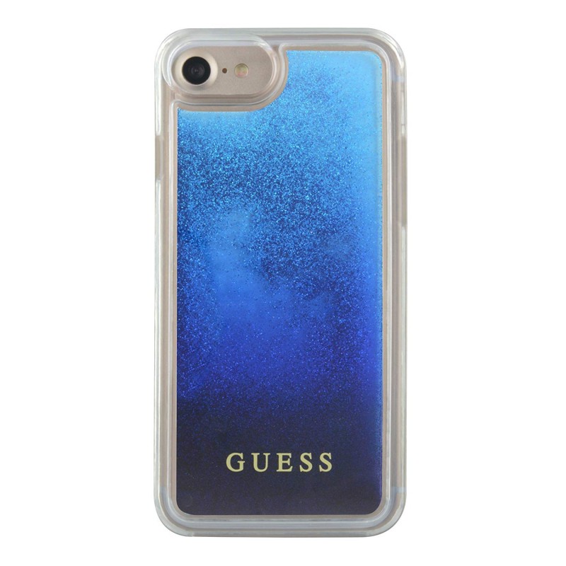 coque iphone xr paillette bleu